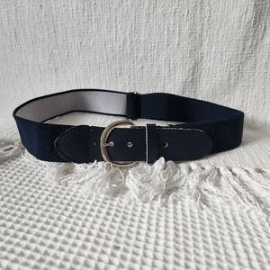 Vintage Navy Blue Adjustable Belt